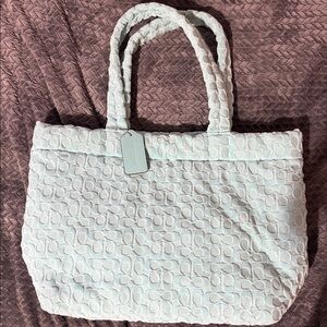 Coach blue terry Tote Bag